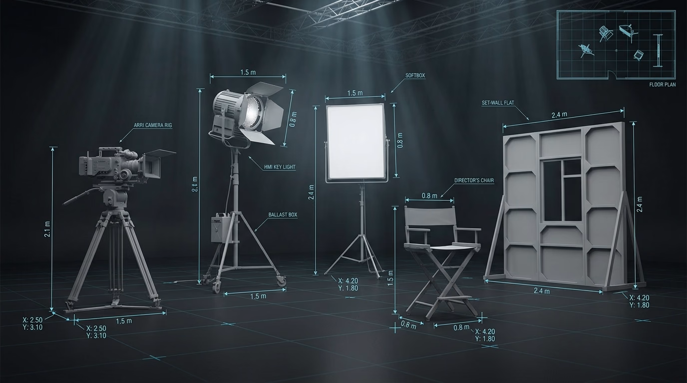 Techviz overlaid on the real stage