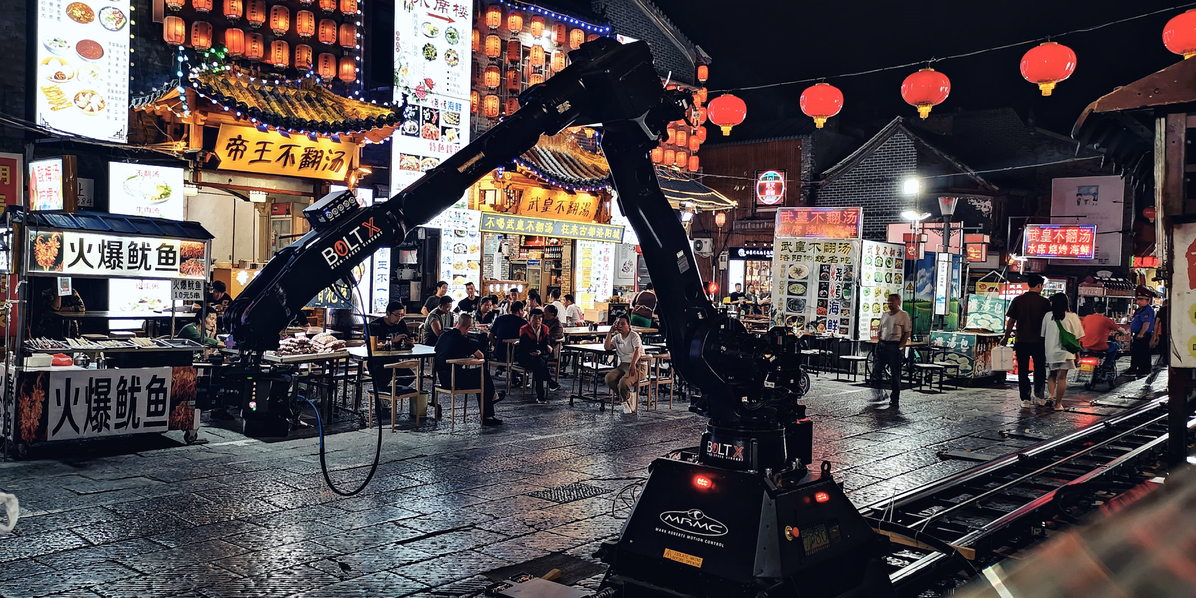 The Bolt X rig on the shoot