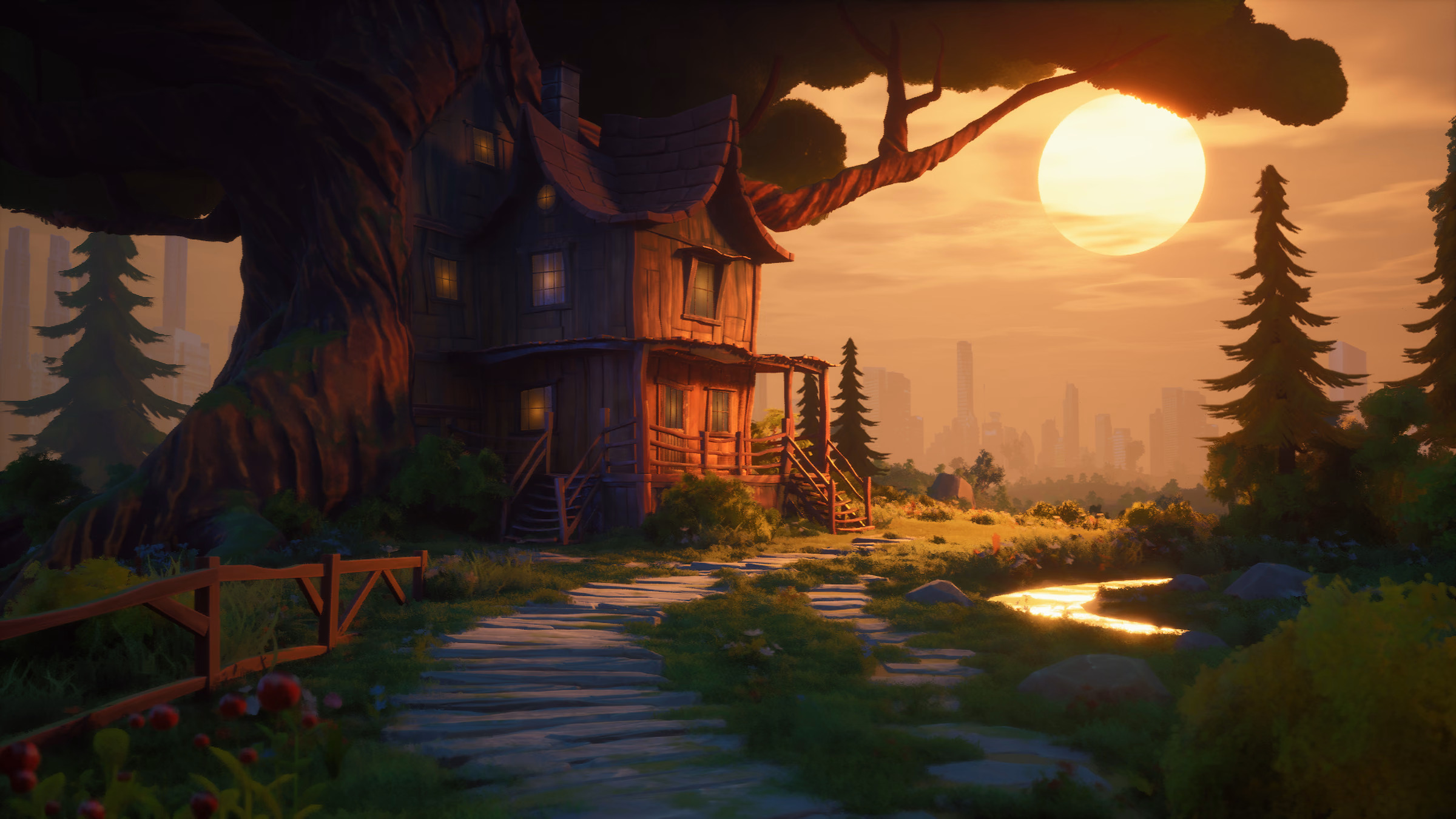 A generated environment from the series